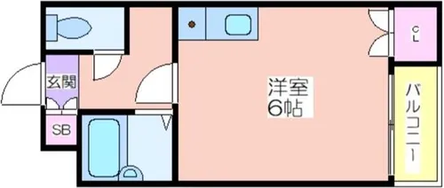 ナニワⅢ番館【3階】の間取り