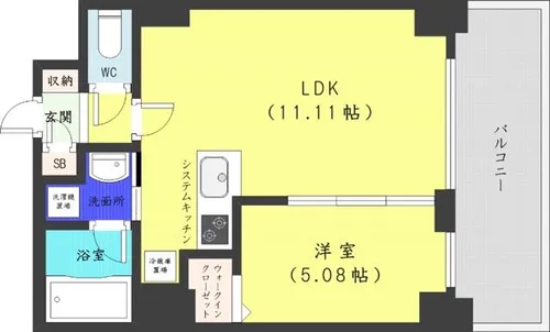 BPRレジデンス琴似【2階】の間取り