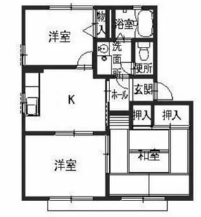 オリーブハイツ【1階】の間取り
