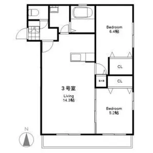 マルシェアンサンブル【3階】の間取り