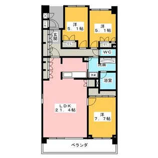 プライムメゾン富士見台【2階】の間取り