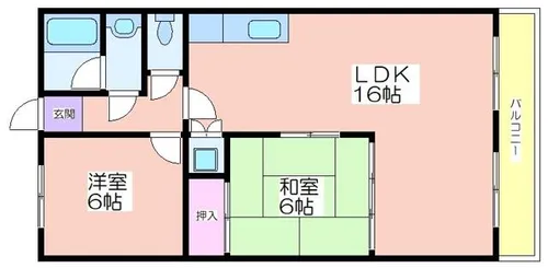 ナカノハイツ【307号室】の間取り