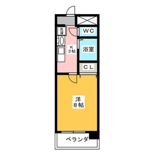 ベル池下【10階】の間取り