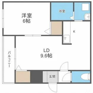 フロイデ豊平公園【2階】の間取り