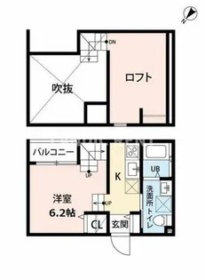 Coco Calm 半道橋【1階】の間取り