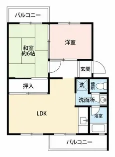 公社賃貸SMALIO 星田【1-405号室】の間取り