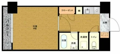 アンピールメゾン九大前【8階】の間取り