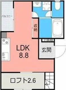 Mercure-Ⅱ【2階】の間取り
