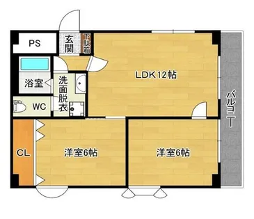 ビラ小松【4階】の間取り