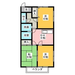 ロイヤルパレスⅡ【1階】の間取り
