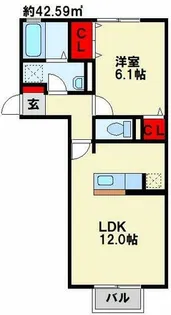 Casa Felice A棟【2階】の間取り