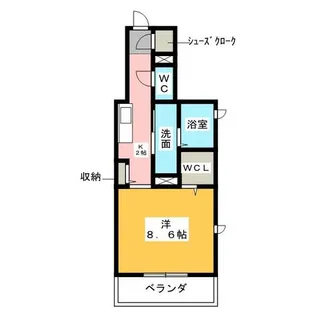 フォル モーント【2階】の間取り
