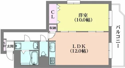 さんくれーる湊川【10階】の間取り