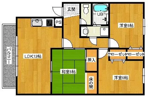 サンヒルズ【2階】の間取り