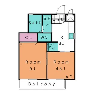 コーポM&YOU【2階】の間取り