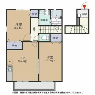 グリーンハット B【2階】の間取り
