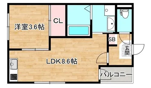 大阪府大阪市都島区大東町3丁目【アパート】の間取り