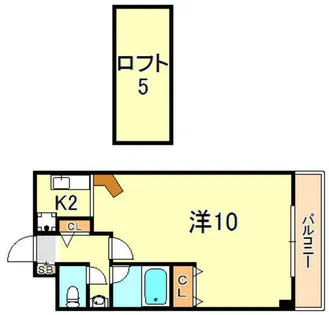 モンサンルージュ【3階】の間取り