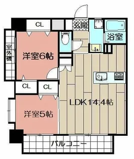 福岡県北九州市戸畑区三六町【マンション】の間取り