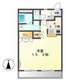エトワール内張【1階】の間取り