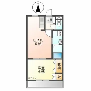 ベルメゾン菰口A【2階】の間取り