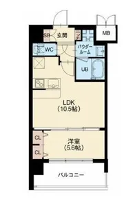 スプランディッド梅田北【7階】の間取り