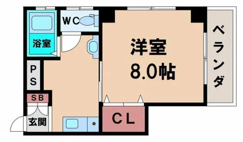 ジーナあびこ【2階】の間取り