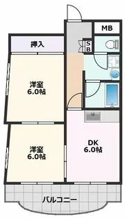 イーストハイム21【1階】の間取り