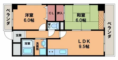 HACHIBUSE帝塚山【8階】の間取り