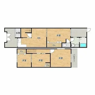 西今川1貸家【1階】の間取り