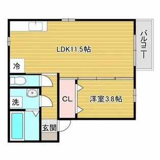セレッソ B棟【2階】の間取り