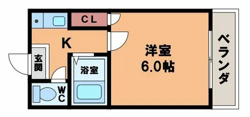 ベルフレージュ住吉【3階】の間取り