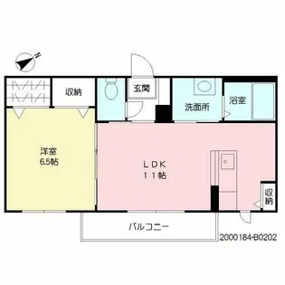 シンフォニー ガーデン B棟【2階】の間取り