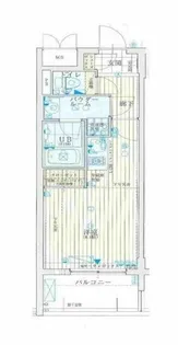 アスヴェル心斎橋東Ⅱ【4階】の間取り