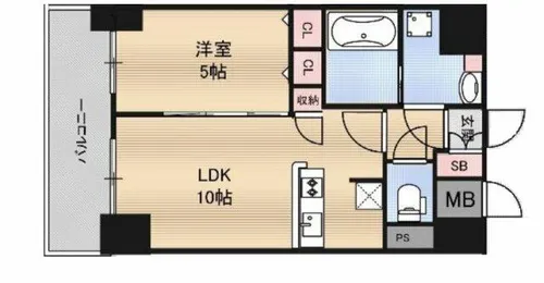 CAVANA梅田北【6階】の間取り