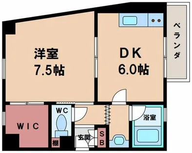 長居椿マンション【4階】の間取り