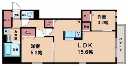 クラシスト杭全【1階】の間取り