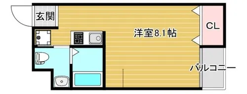 パイン上新庄【4階】の間取り