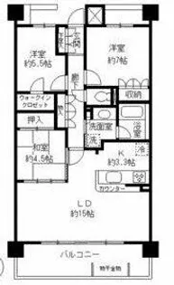 東山公園レジデンス【6階】の間取り