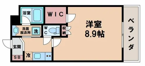 ウェルスクエア長居公園【3階】の間取り