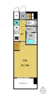 セオリー大阪EAST DOOR【5階】の間取り