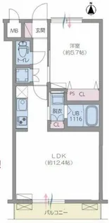 グリーンフィールズ北花田【1階】の間取り