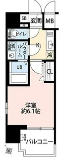 エスリード天王寺町北【10階】の間取り