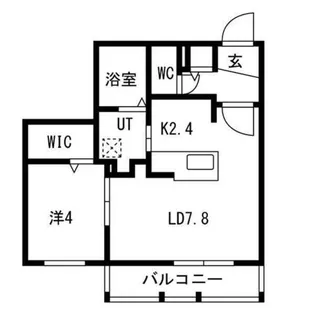 ブランシャールTs COURT宮の沢【4階】の間取り