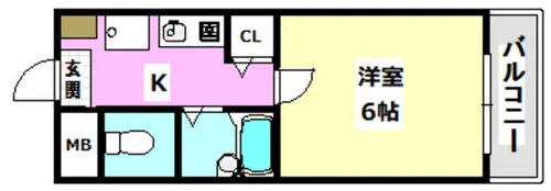 ピュア・メゾン【2-B号室】の間取り