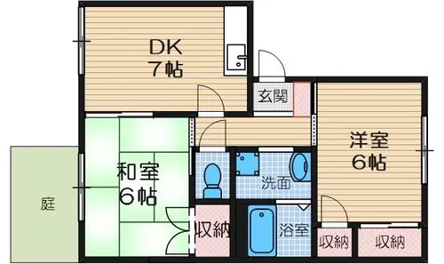 ドミール緑ヶ丘【1階】の間取り