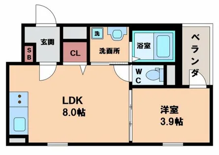 センチュリー昭和町【1階】の間取り