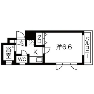 オズレジデンス中川【1階】の間取り