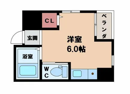クオリア東住吉【2階】の間取り
