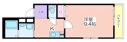 フジパレス北加賀屋Ⅰ番館【3階】の間取り
